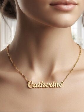 Catherine  Gold Name Necklace